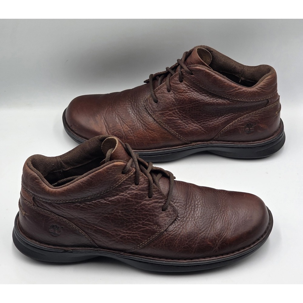 Timberland 68571 Men's 10.5M Brown Leather Chukka Boots Casual Shoes - Picture 8 of 14